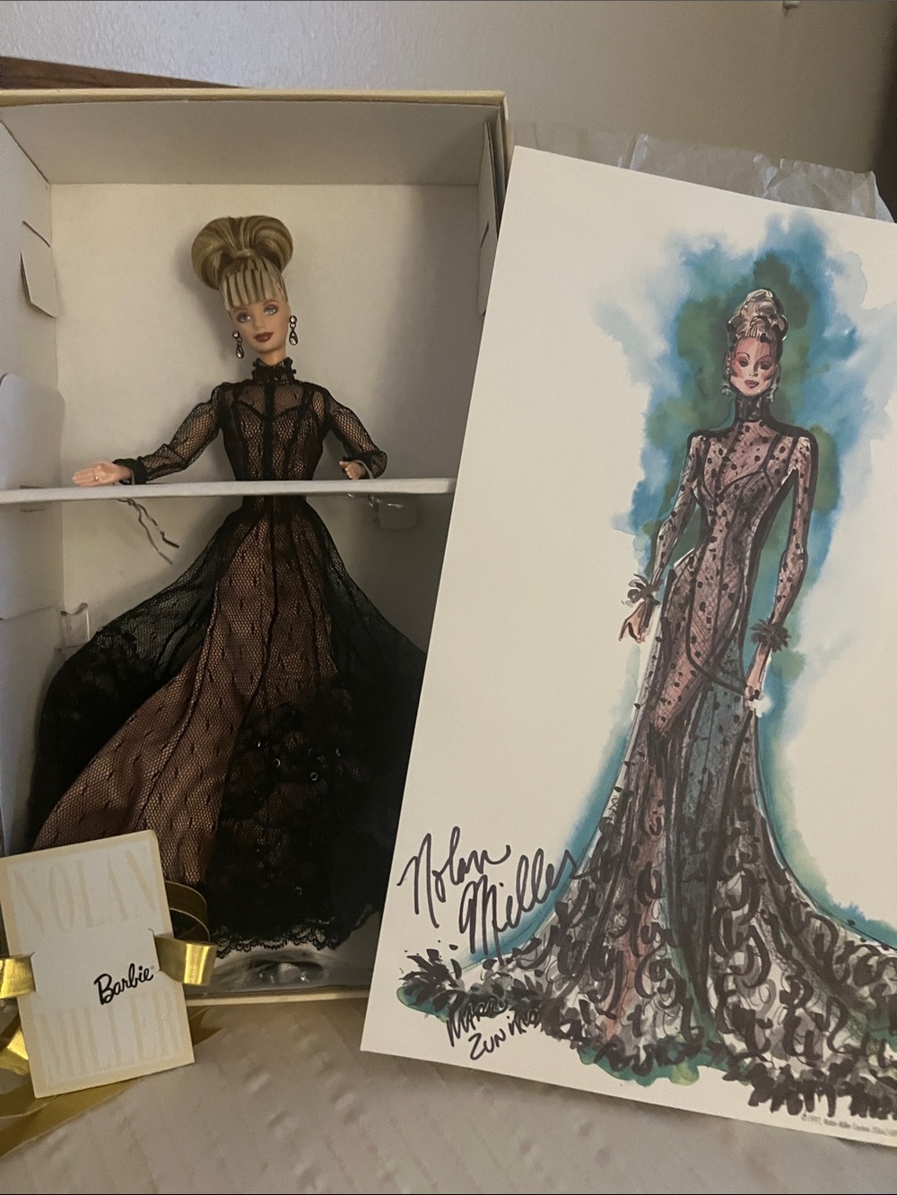 Nolan Miller Couture Collection Barbie Sheer Illusion VNT